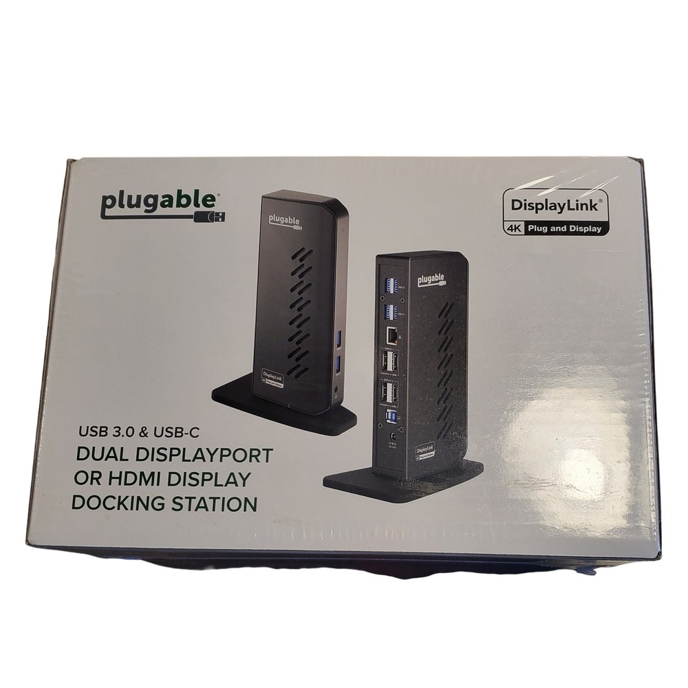 Plugable UD-6950Z USB 3.0 & USB-C Dual 4K DisplayPort HDMI Docking Station